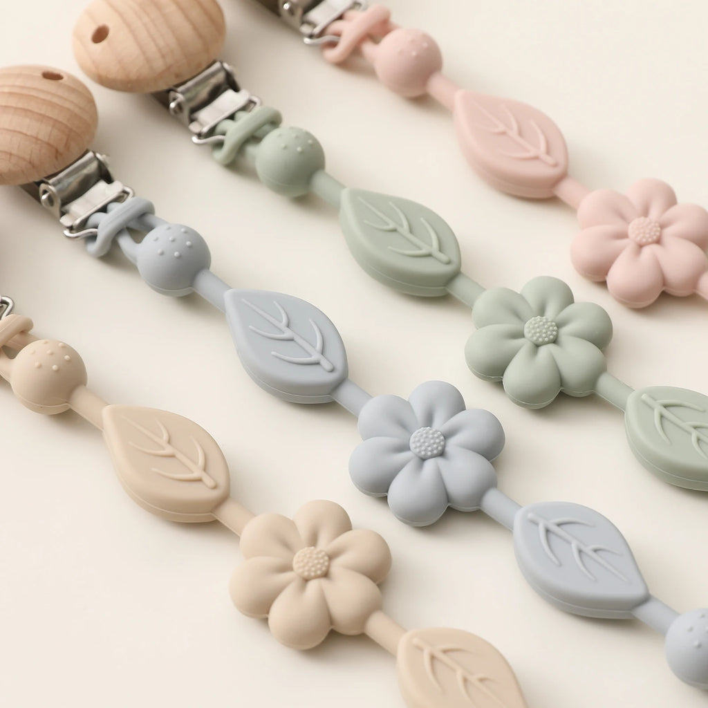 Silicone Beaded Pacifier Clip | Safe & Cute Soother Chain for Babies