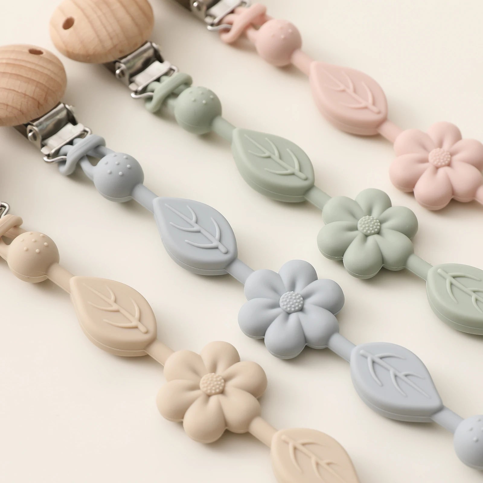 Silicone Beaded Pacifier Clip | Safe & Cute Soother Chain for Babies
