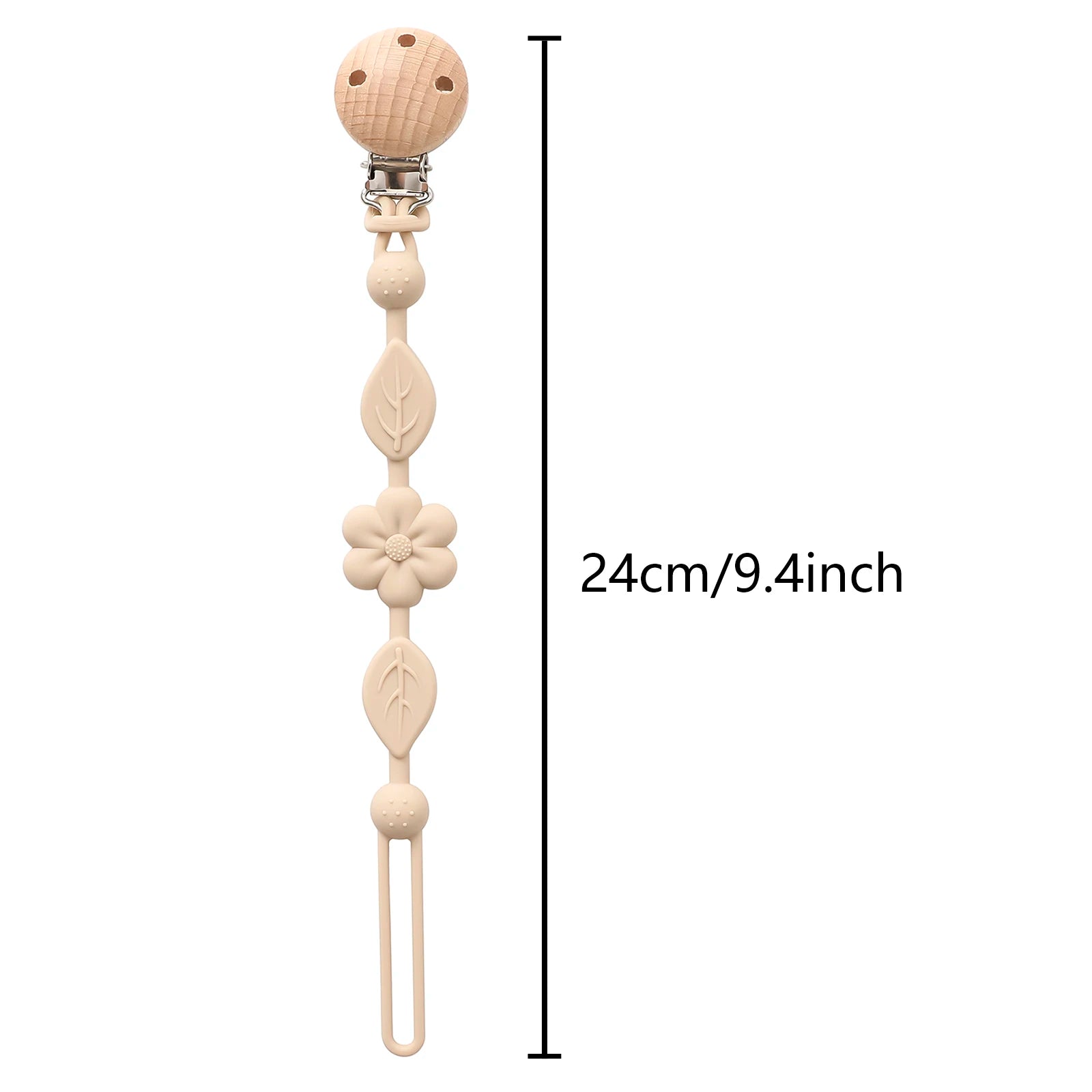 Silicone Beaded Pacifier Clip | Safe & Cute Soother Chain for Babies