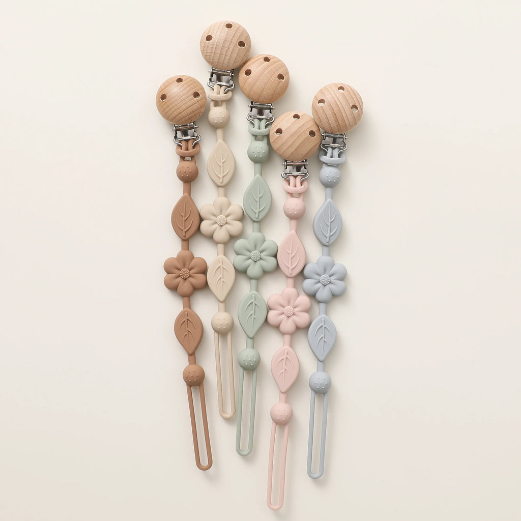 Silicone Beaded Pacifier Clip | Safe & Cute Soother Chain for Babies