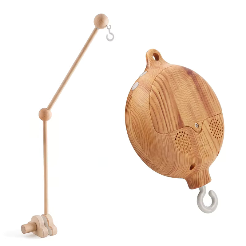 Revolving Wooden Music Box — Baby Crib Mobile Toy