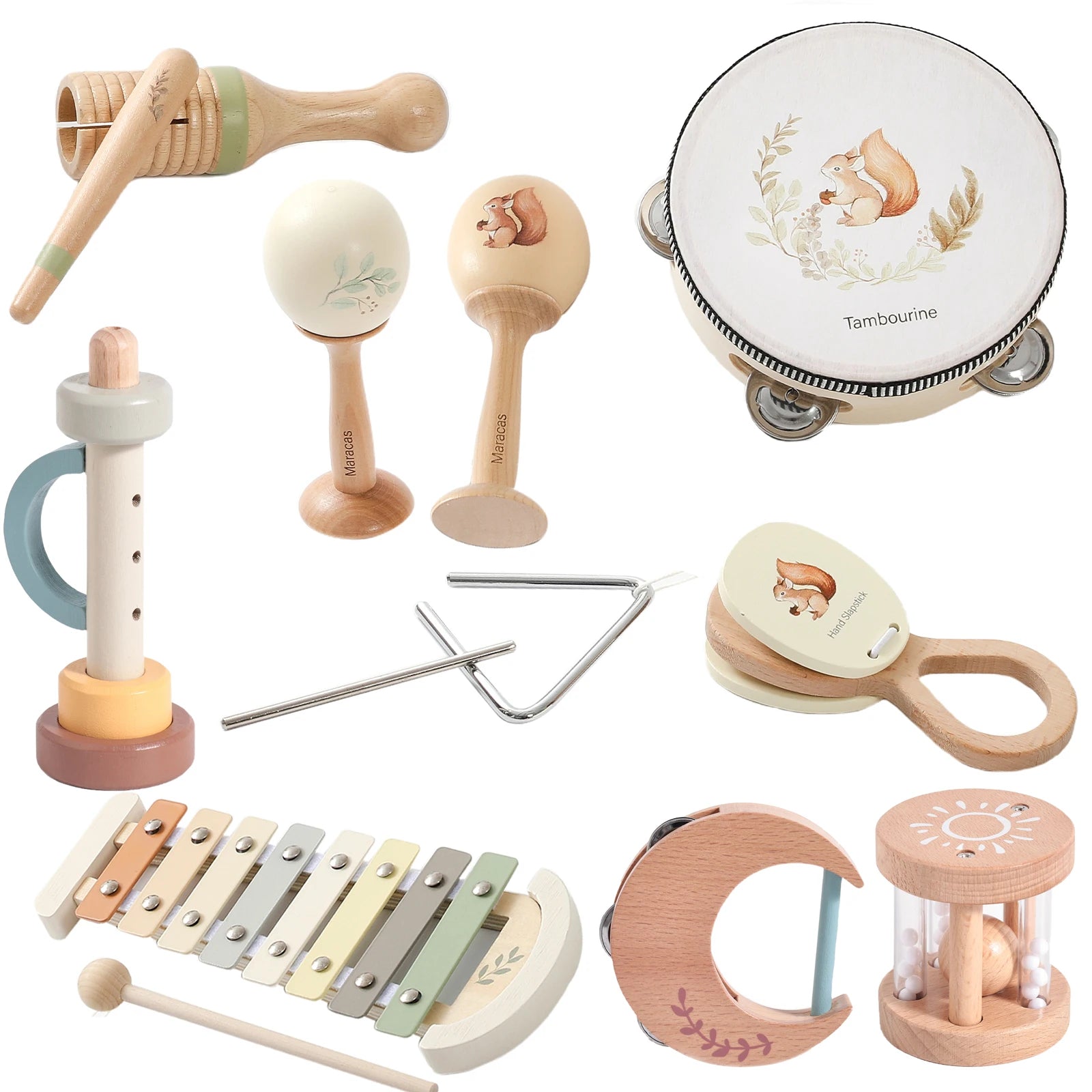 Wooden Baby Musical Instruments Set | Montessori Music Toy for Toddlers